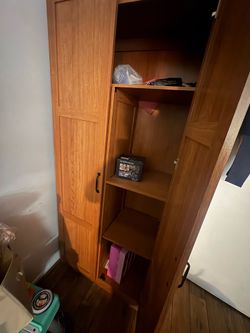 Storage wood cabinet