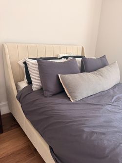 Queen Bed frame and mattress