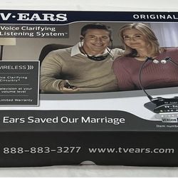 Wireless Headsets System Digital & Analog TV Hearing Aid Device - Open Box New