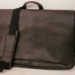 Reaction Kenneth Cole Mess-Iah Flapover Computer Messenger Bag Men's Brown