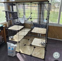 Indoor animal cage