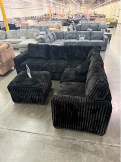 New black sectional