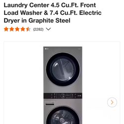 Stackable washer and dryer