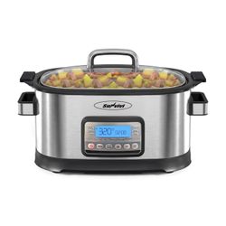 Sunvivi 12-in-1 Programmable Slow Cooker 6.5QT