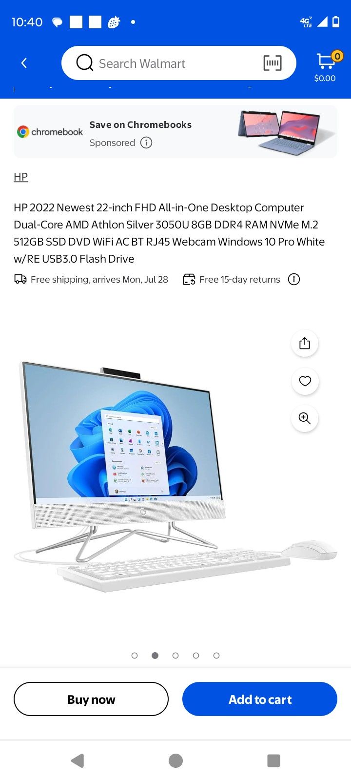 HP All-in-One Desktop 22inch