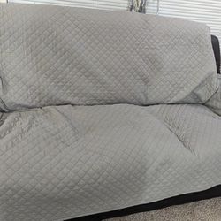Leather Sofa  along With Sofa Cover Free Pick Up