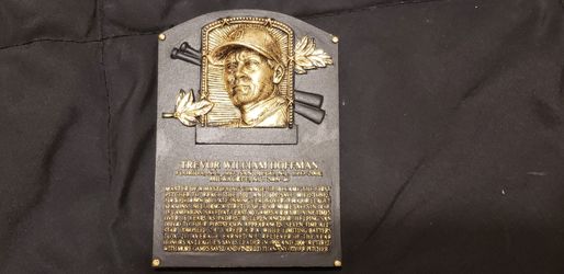 Trevor Hoffman Hall Of Fame plaque