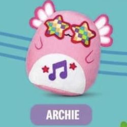 (NEW) 2023 McDonald's Squishmallows Happy Meal Toy Archie the Axolotl US Release (PERFECT FOR BIRTHDAYS)