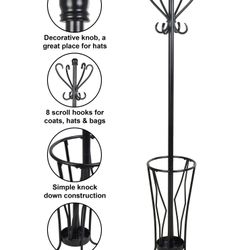 Coat Rack (Brown/Black/Antique)