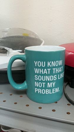 Teal Novelty Coffee Mug