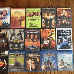 11 Assorted DVDs 4 Blu-rays 