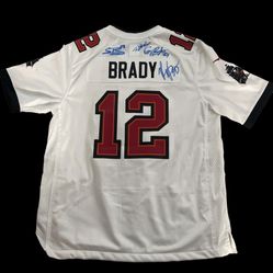 Tom Brady JERSEY & Mike Evan’s #13 12 signed My Ferrari Shoes Players