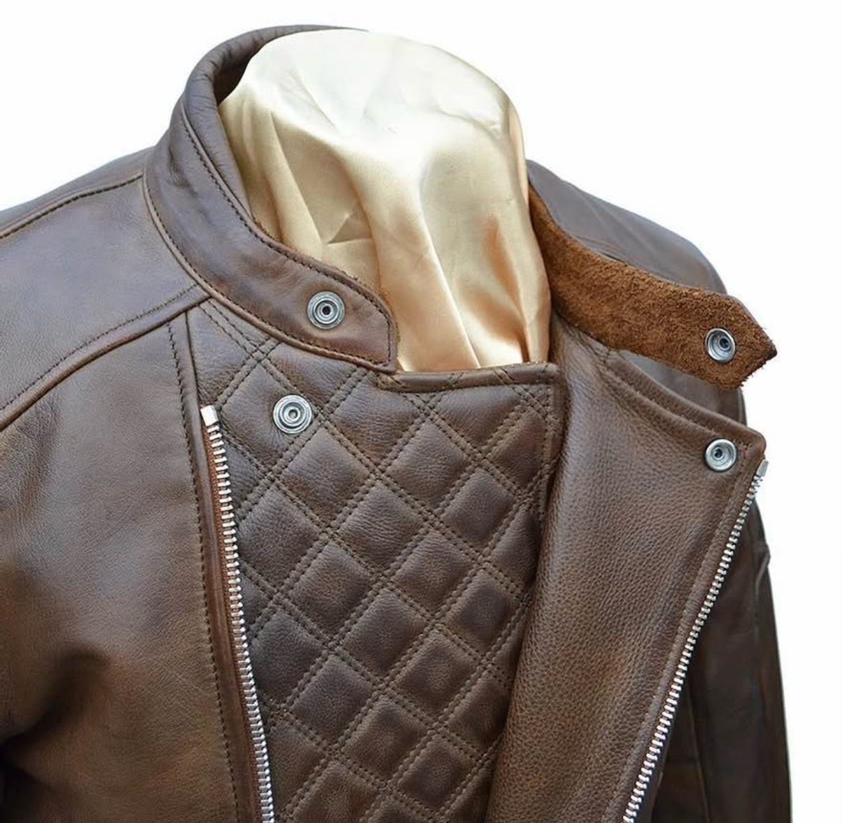 Authentic brand new GOLDTOP leather motorcycle jacket (with armor included)