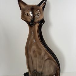Mid Century Modern  Ceramic Cat Tray