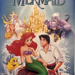Original Walt Disney‘S Little Mermaid Band VHS 1989 Rare, masterpiece collection, Black diamonmond Original Walt Disney’s little mermaid band VHS 1960