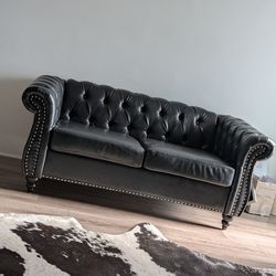 Black Love Seat Couch