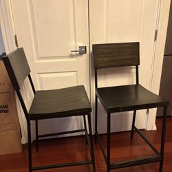 two bar stools 
