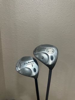 Callaway big Bertha steelhead 3 and 7 wood.