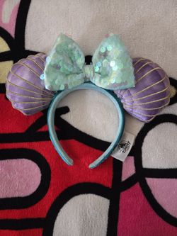 Disney Parks The Little Mermaid Minnie Mouse Headband Ears