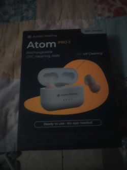 Audien Hearing Atom Pro 2 Rechargeable OTC Hearing Aids