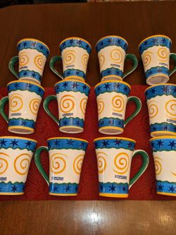 RARE NEVER USED Set KAMORA Coffee Cups