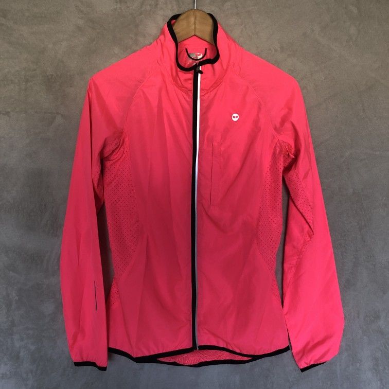Pure Simple Sport Pink Lightweight Windbreaker Running Jacket Women's Size 8
