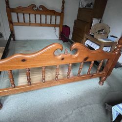 Queen Size Solid Bed Frame 