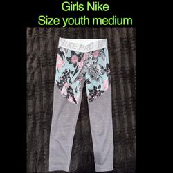Girls Nike Leggings Size Youth Medium 