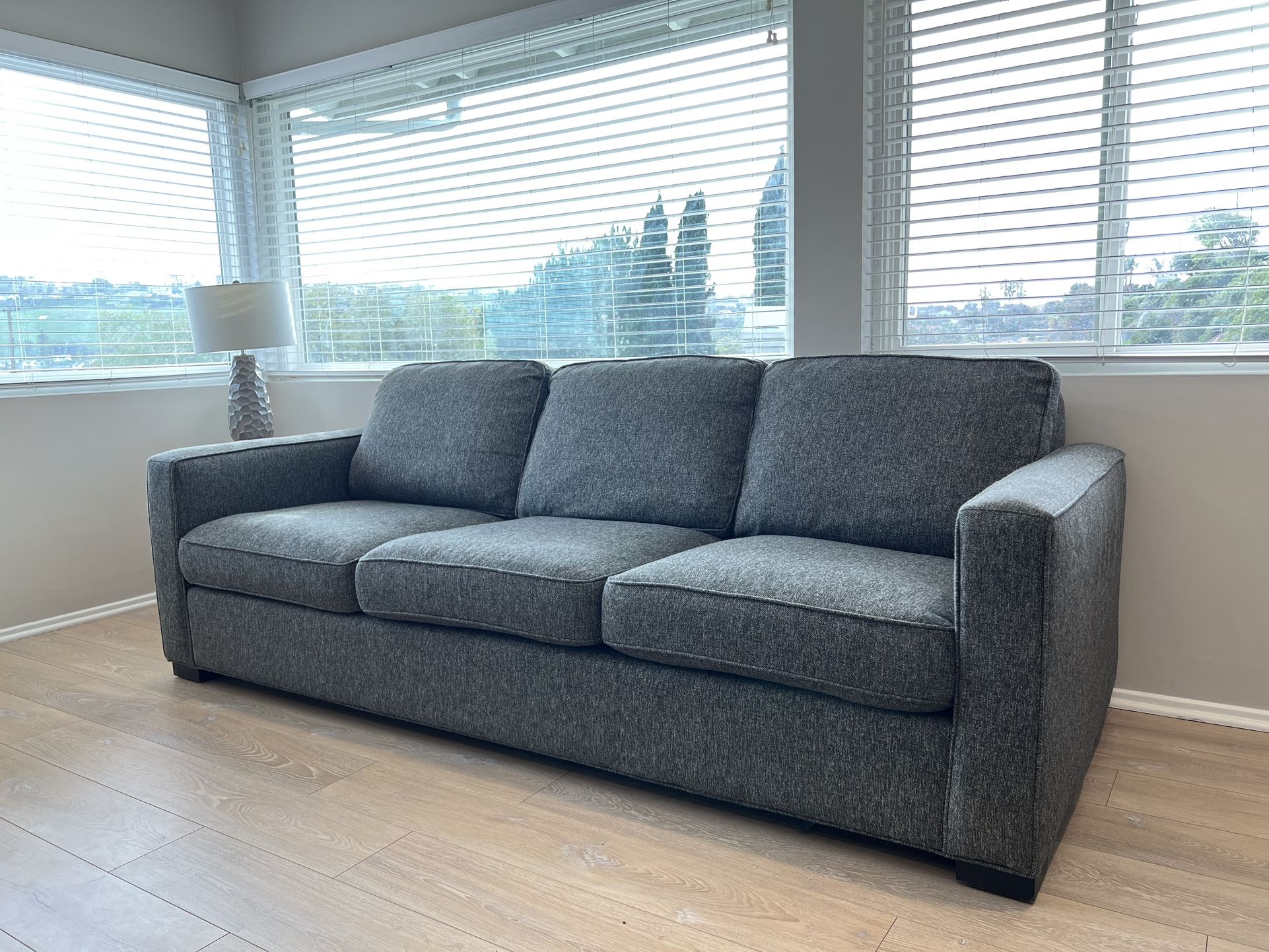 Room & Board 96" Morrison Sofa in Tepic Charcoal