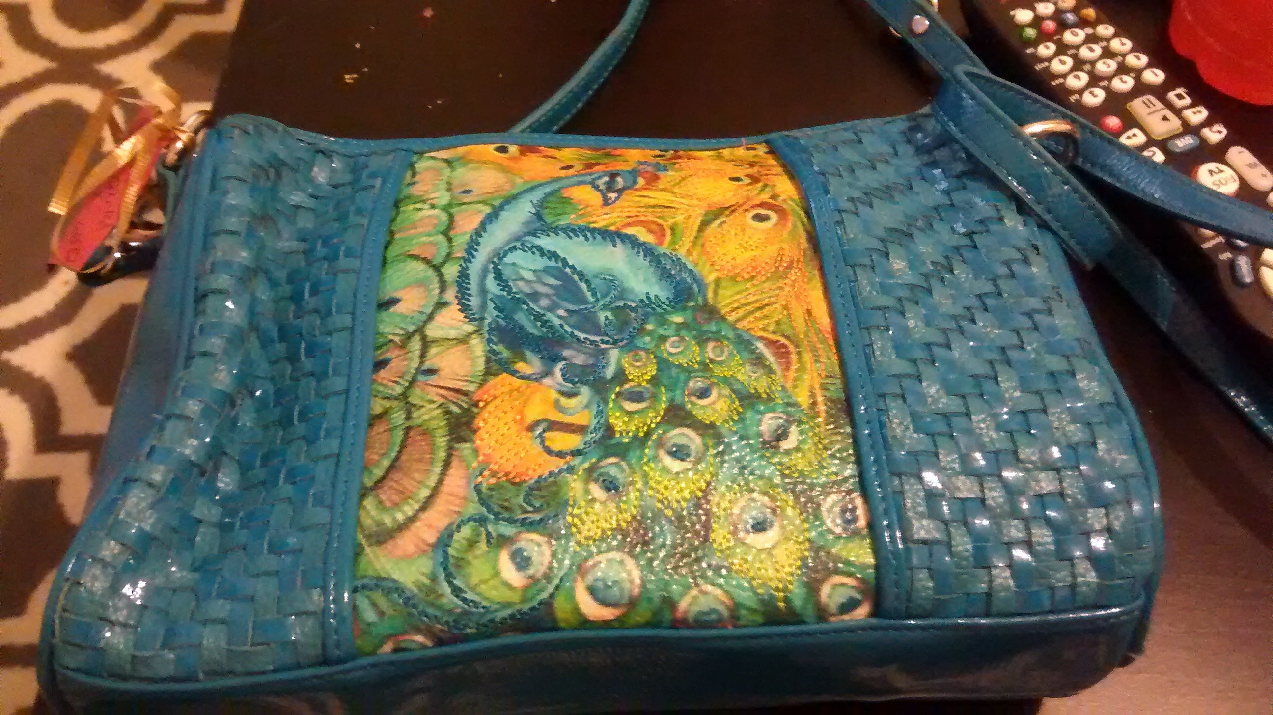 Sharif peacock purse