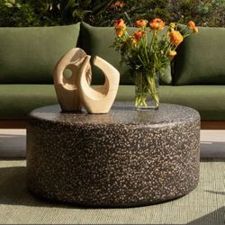 Damira Concrete Terrazzo Outdoor Coffee Table (Retail $1,755) OBO