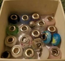 Lot of 20 italian MURANO GLASS Charms