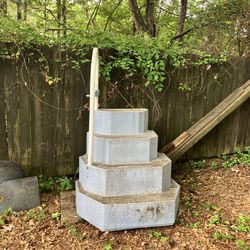 Pool steps  and pump