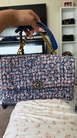 Chnl Pink & Blue Purse
