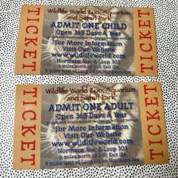 Wildlife zoo tickets