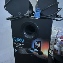 Logitech G560 - LIGHTSYNC Bluetooth Gaming Speakers 