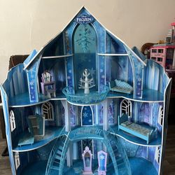 Rare KidKraft Disney Frozen Snowflake Mansion Dollhouse