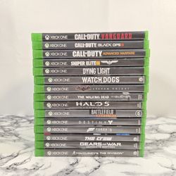 (LOT OF 15 XBOX ONE VIDEO GAMES) Call Of Duty, Halo, Forza 5, Gears Of War, More