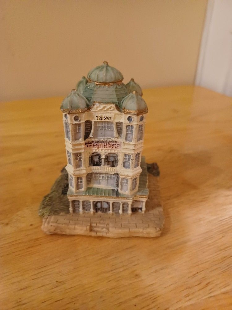 Vintage 1993 Liberty Falls Opera House Ceramic Village Decor