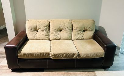 Faux Leather Couch!