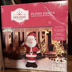 New Santa Claus Inflatable Decoration Xmas Yard 