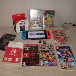 $320.00 10 REALLY GOOD GAMES NOT CHEAP!!! , NINTENDO SWITCH PERFECT SCREEN  LIKE NEW !!! CHARGING STATION AND WIRE FOR TV !! NOT A PENNY LESS !!! 