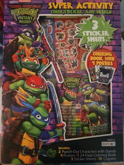 TMNT STICKER & COLORING SET