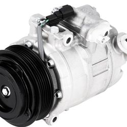 AC Compressor Fits for Ford Explorer 3.5L 2011-2014 (Manual Control Valve Compressor), Police Interceptor Utility 3.7L 2013-2015, , 