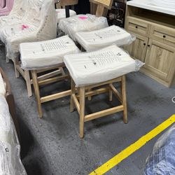 Counter Height Bar St ools Set of 3 for Kitchen Counter