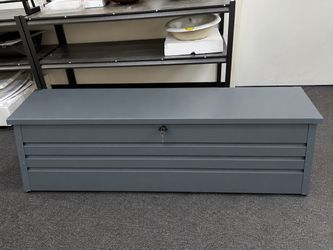 New 260 gallon Metal Storage Box Large Outdoor Patio Garage Deck Box