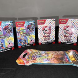 Pokémon TCG Bundle - 2x 151, 2x Journey Together, 1x Surging Sparks - All Sealed