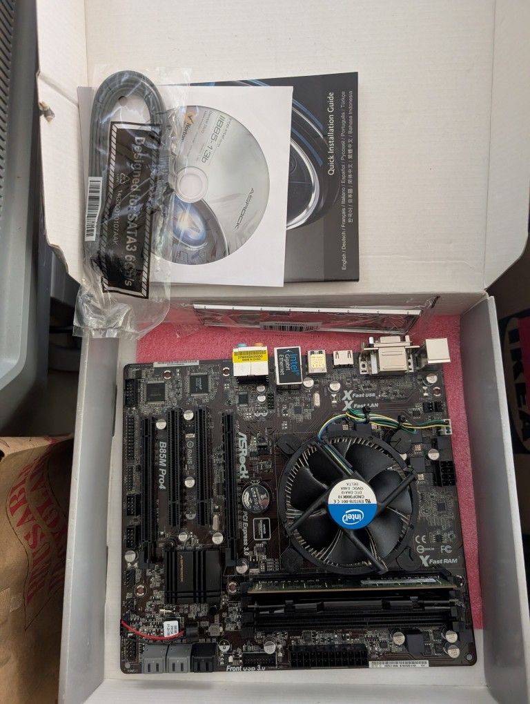 Intel Motherboard With CPU & ram
