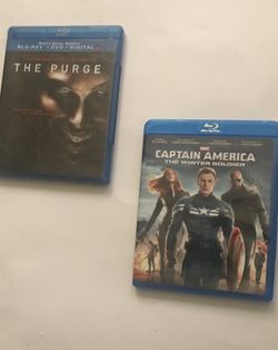 Blu ray bundle dvd the purge captain America