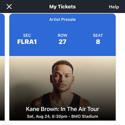 Kane Brown - In The Air Tour Tickets (8/24/24)